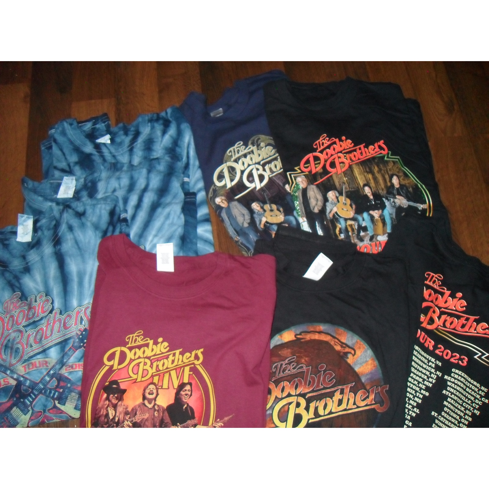 Bundle Lot Of 8 The Doobie Brothers Tour T-Shirt Graphic Band Music Concert Xxl